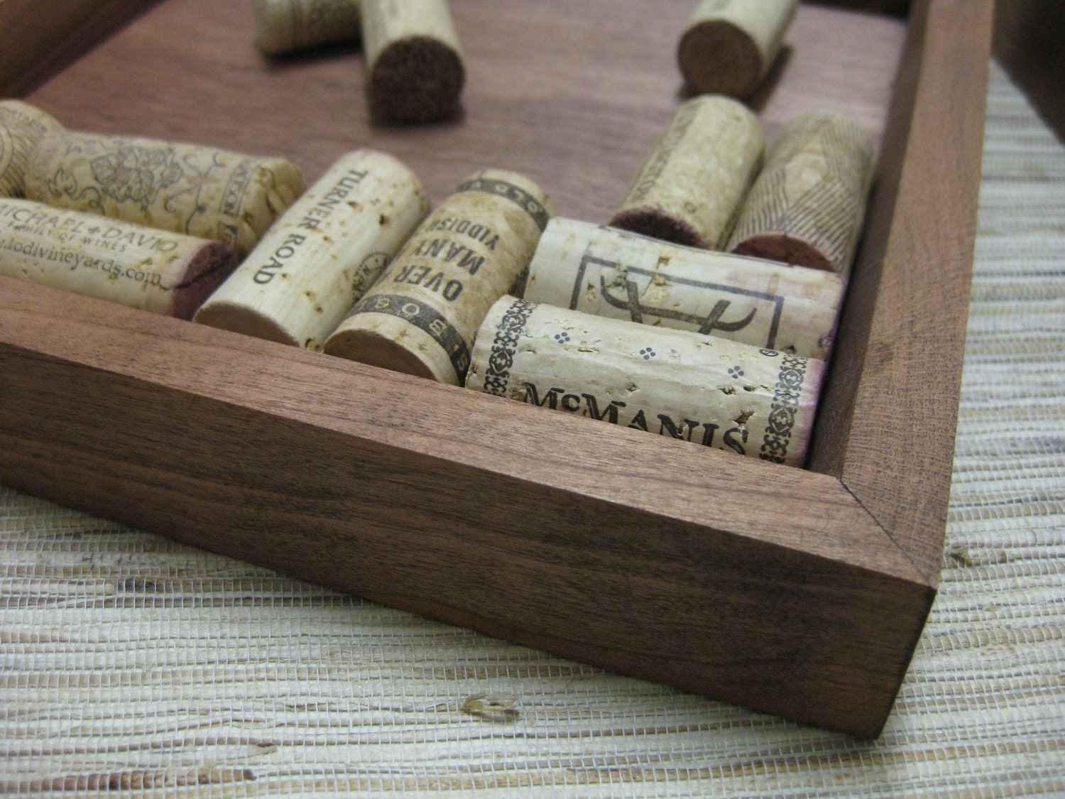 DIY Wine Cork Trivet Kit merlot made from reclaimed wood