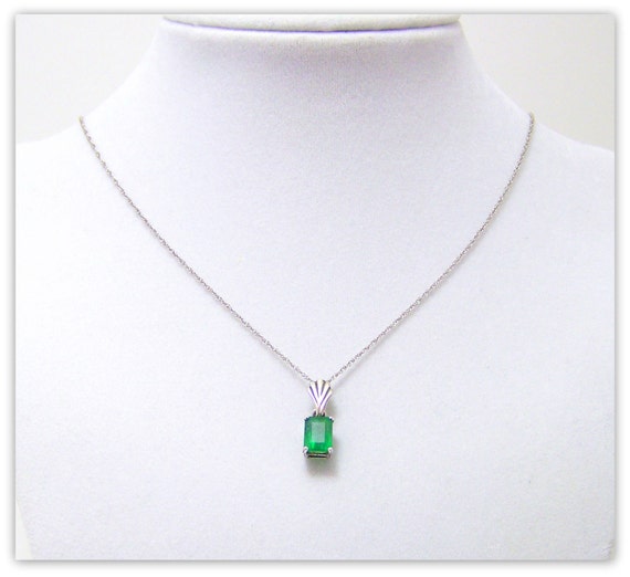 Reserved for mjlane007 Emerald Necklace Emerald Jewelry