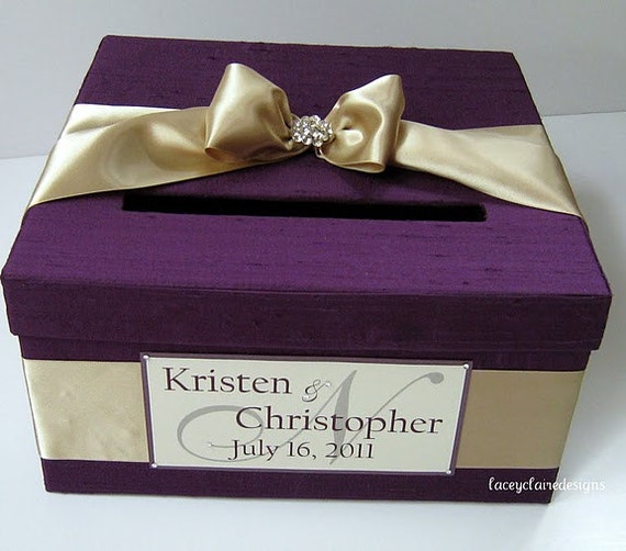 Items similar to Wedding Gift Card Box - Custom Made on Etsy