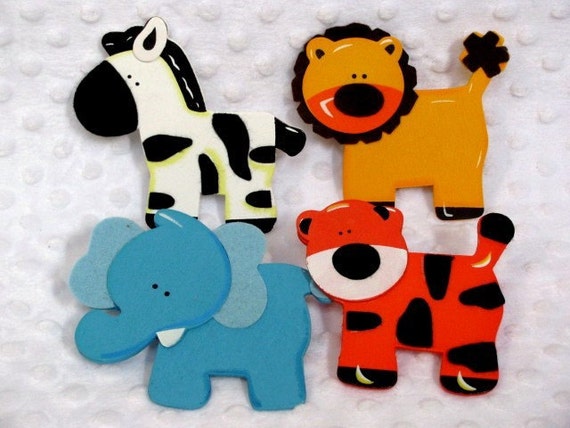 Decorative Outlet Socket Covers Jungle Zoo by Diannasdiapercakes