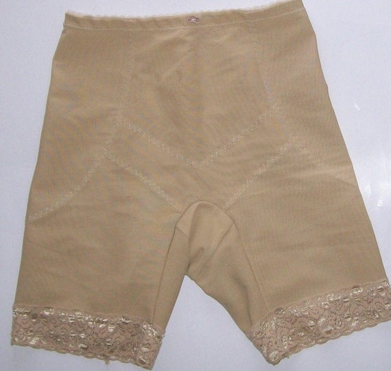 Vintage Foundation Shape Wear Long Leg Panty Girdle Nude Size