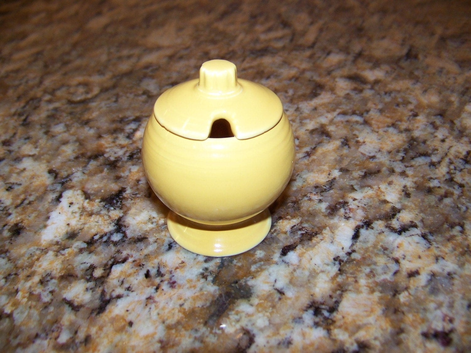 Vintage Fiesta Mustard Jar
