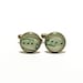 Green Music Note Cufflinks 1940 Vintage Sheet Music