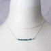 Reserved for Alyson // Tranquil Ocean Necklace --- teal Swarovski crystals, sterling silver and pastel seed beads
