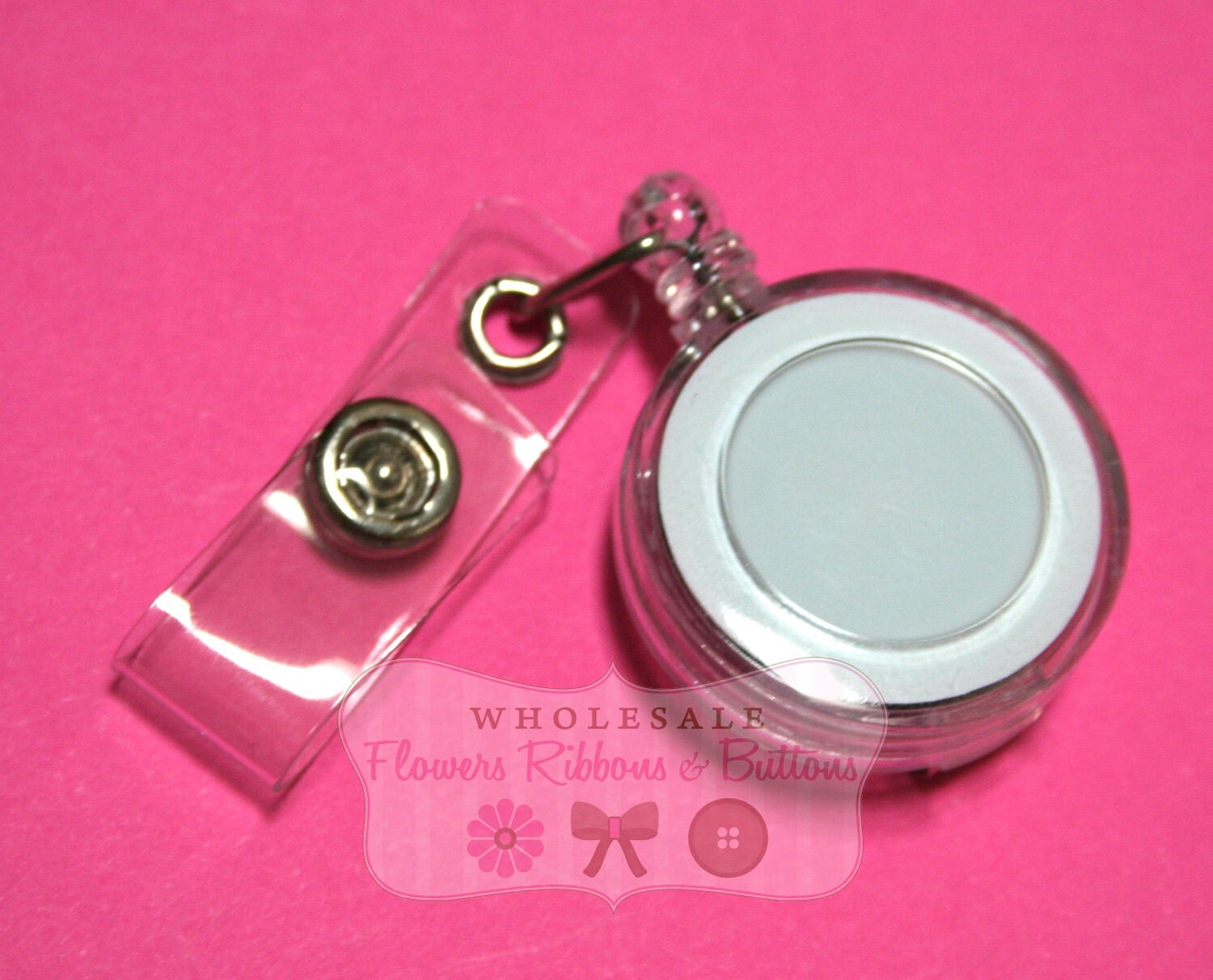 Clear Retractable Badge Reels DIY Badge Reels by wholesaleflowers