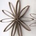 Save 30% Taupe Star Dangle Earrings - Handmade By Paper Quilling Eco Friendly Jewelry, Artisan Jewelry hypoallergenic