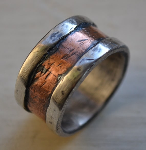 Mens wide band wedding rings