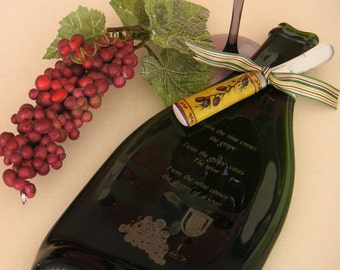 Flattened Wine Bottle Tray - PERSONALIZED with ANYTHING you want