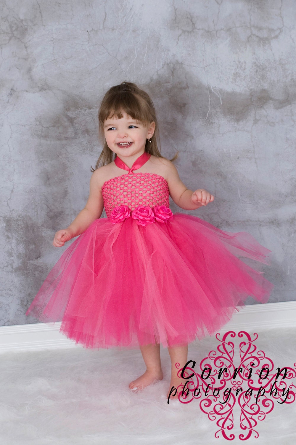 Pink Tutu Dress Tutu Dress Toddler Tutu Baby Tutu Flower