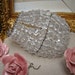 Antique Beaded French Glass Lamp Bulb Shade - Clear Crystal Light Bulb Cover