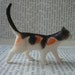 Orange and Black Calico Cat Brooch Pin - Kawaii Kitty Cat Pin