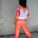 80s/90s Hip Hop House Party // Vintage 80s/90s Hip Hop/Hype MC Hammer Windbreaker Bomber Jacket/Parachute Pants Set - Pantsuit Set
