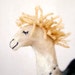 Camila - Felt Camel. Art Marionette Puppet Felted Animals Handmade Soft Stuffed Toy. beige cream neutral ivory brown. MADE TO ORDER