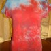 Dip Tie Dyed Hippie Style Alternative Apparel Cap Sleeve Tee in Large