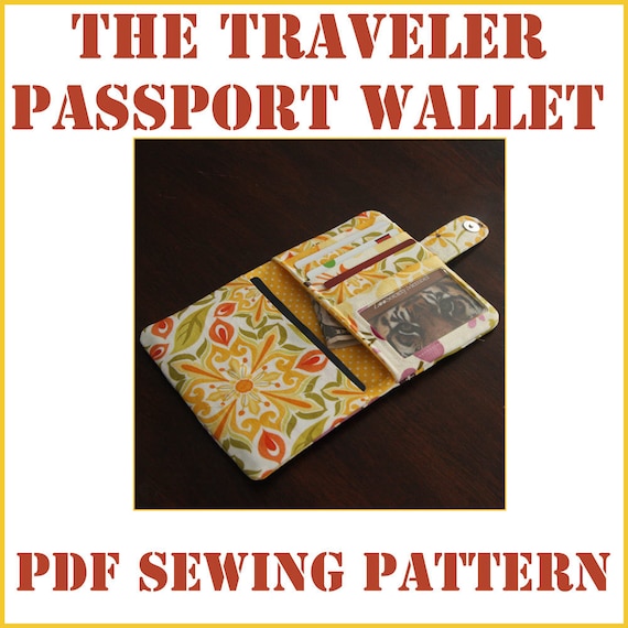 Passport wallet with zipper