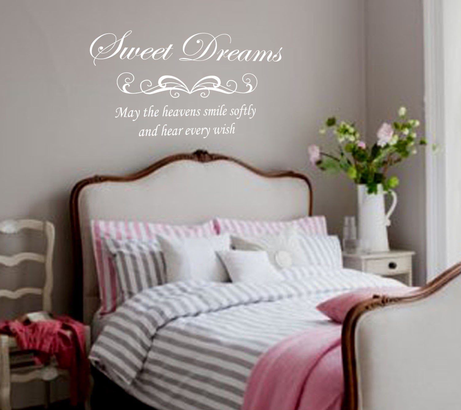 Bedroom Wall Decal Sweet dreams Removable Vinyl by stixdesign