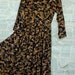 1970's Black and Tan Pleated Dress