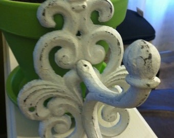 Hook / Hanger / Decorative Wall Hanger / Wall Hook / Shabby Chic Wall Hanger / Cast Iron Hook/ Home Decor
