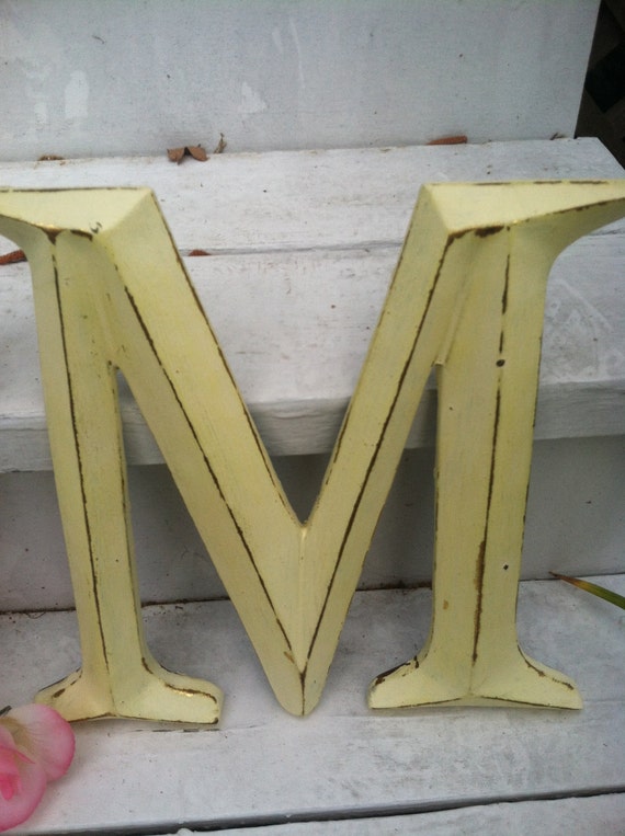 Wall Decor Large Letter Shabby Chic Wall Decor NeW COLOR