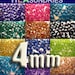 Special Price - 200 pcs Swarovski Crystal Bead Bicone Xilion 5301 / 5328 4MM Mixed Colour (95 Available colour for you choose)