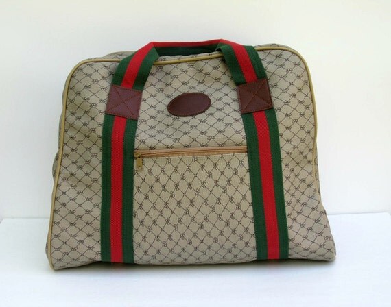 Gucci Like Weekender Bag Large Carry On Bag by LoveButlerVintage