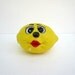 Lemon Yellow Kitchen Gadget - Refrigerator Freshener - Kitschy Baking Soda Holder