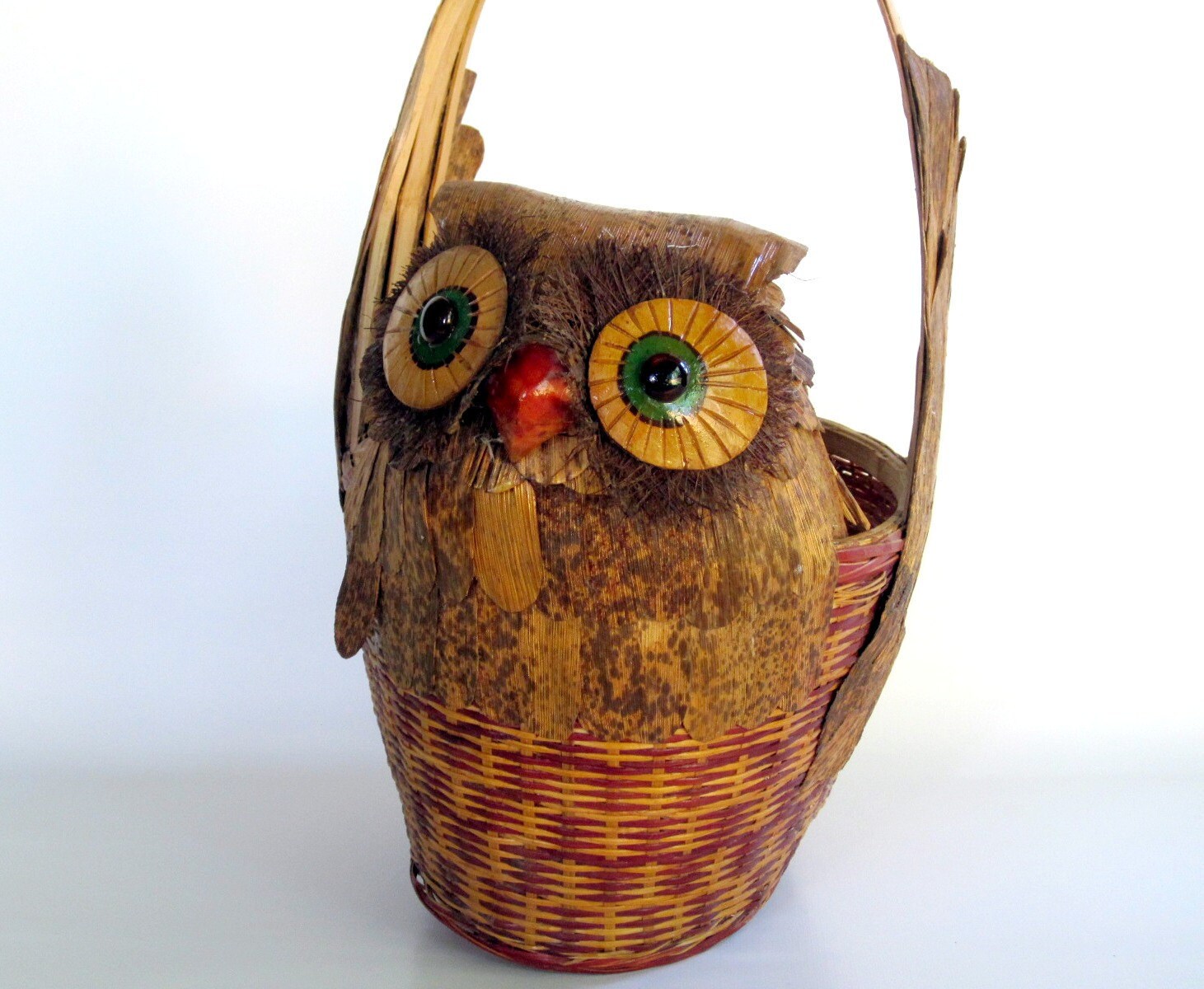 Vintage Owl Decor Woodland Decor Owl Wicker by LoveButlerVintage