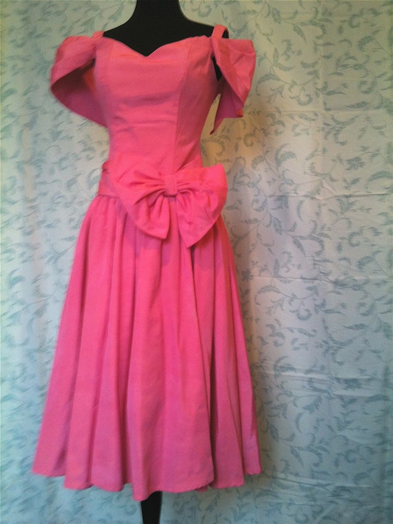 Pink dress 80s