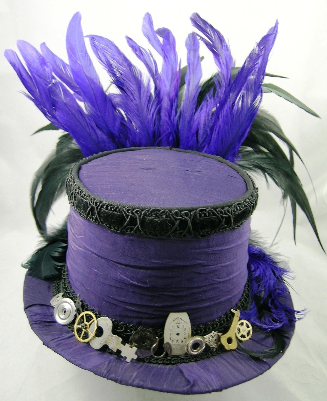 Mini Top Hat Watch Face Clockwork Steampunk Time Travel