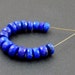 AAA Lapis Lazuli Rondells............Peacock Blue