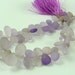 Super pretty frosted pink amethyst briolettes 6-11mm 1/2 strand