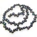 Black Freshwater Cultured Pearl Rice Beads Gemstsone Strand