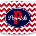 Personalized Platter - Red Chevron - Ole Miss Hotty Toddy