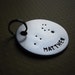 CUSTOM Zodiac Constellations - Large Round Aluminum Tag - Keychain