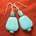 SALE - Turquoise Earrings Sterling Silver - Turquoise Jewelry ER-3