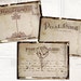 Vintage postcard Backgrounds 2.5 x 3.5 inch digital collage sheet Scrapbooking Ephemera (331) Buy 3 - get 1 free