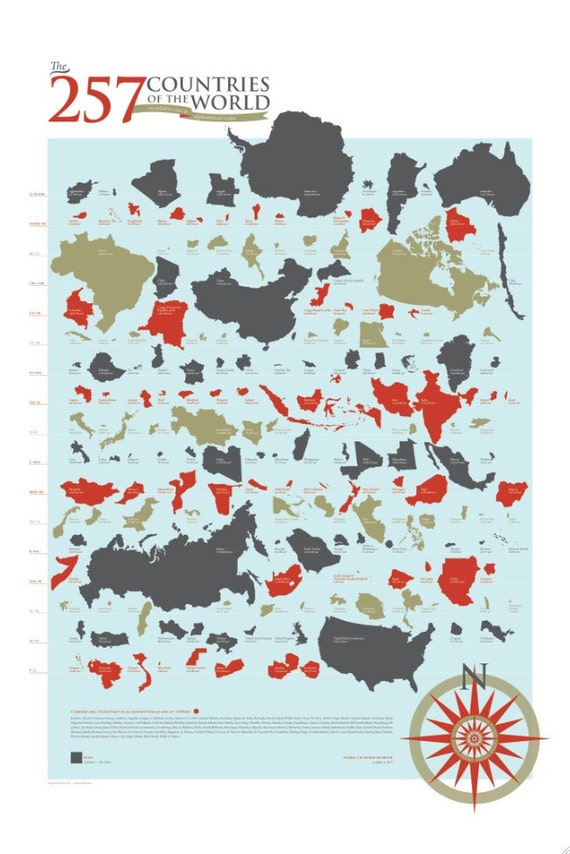 Items similar to Countries of the World on Etsy