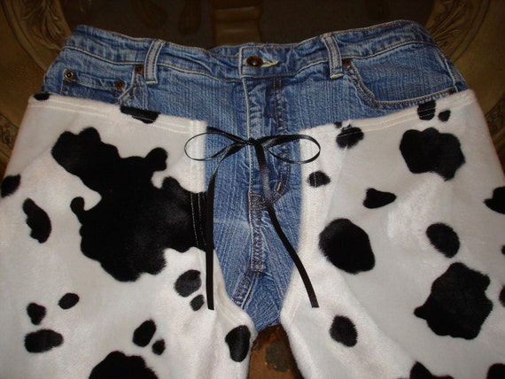 Cow Print Chaps