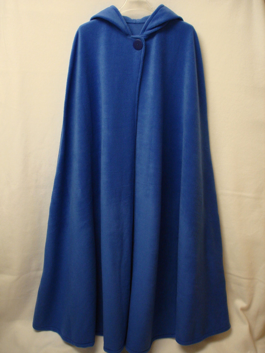 Royal Blue Fleece Hooded Cloak/Cape Adult M