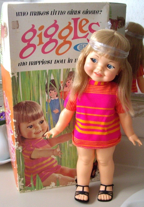 Ideal Giggles Doll from 1966 MINT IN BOX Still by aquarius247