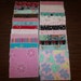 Cloth baby wipes for girls 24 (2 dozen) made with 100% cotton jersey