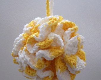Cotton Bath Puff Crochet Thick and Thirsty