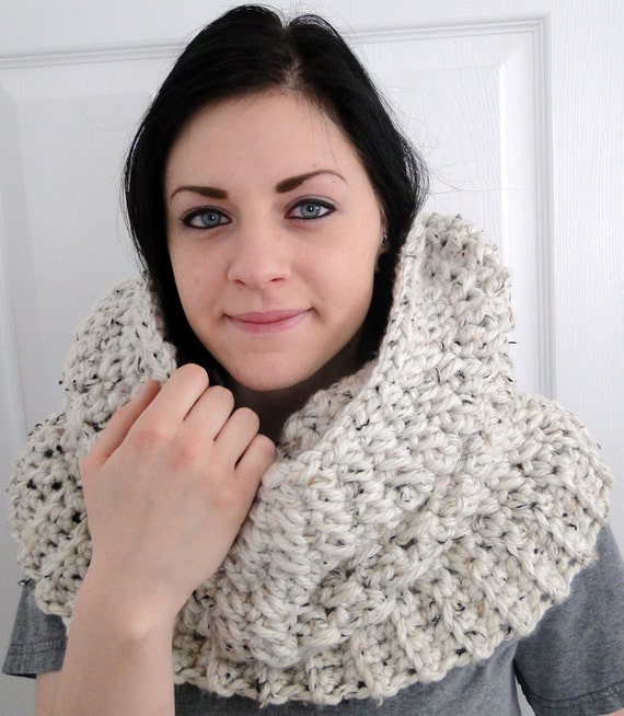 PDF PATTERN ONLY Hooded Neck Warmer Cowl Scarf for Women