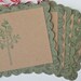 Christmas Gift Tags Hand Stamped Christmas Tree Labels Kraft Tags Rustic Festive