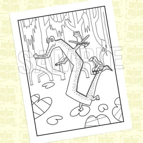 Items similar to Bayou Coloring Page from the Bayou Bash DIY Printable