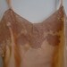 1930 Salmon Colored Silk & Lace Slip Sz 36 Carson Pirie Scott Chicago