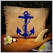 Nautical Anchor Tote Bag, Eco-Friendly and Handmade from a Recycled Coffee Sack
