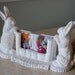 Cottage Decor Cast Iron Bunny Business Card Holder