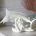 Vintage Nautical White Ceramic Marlin Figurine - Coastal Decor