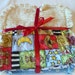 Baby Boy Chenille Burp Cloth Set of Three- Denim Blue and Tan Stars and Cowboys Rag Quilt